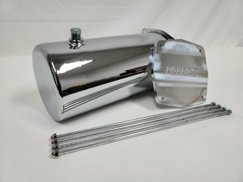 11" Extended Chrome Tank With Backing Plate And Rods