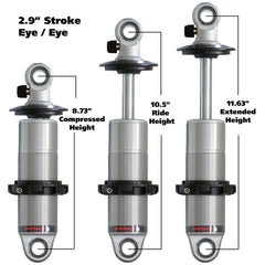 HQ Series Single Adjustable EYE/EYE Coilover Shock Only
