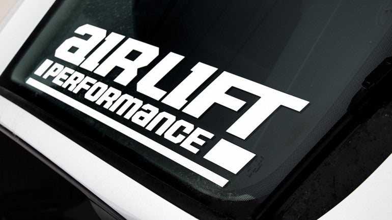 Airlift Windshield Sticker