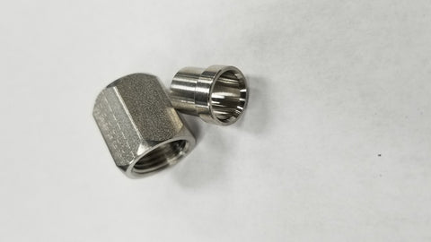 SS Tube and Nut 3/8 combo(FLARED CONNECTION)