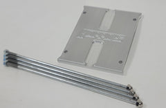 HOPPO'S signature "H" backing plate with rods