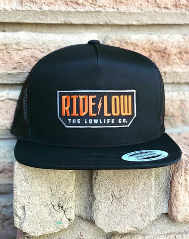 Black Ride Low Trucker Hat