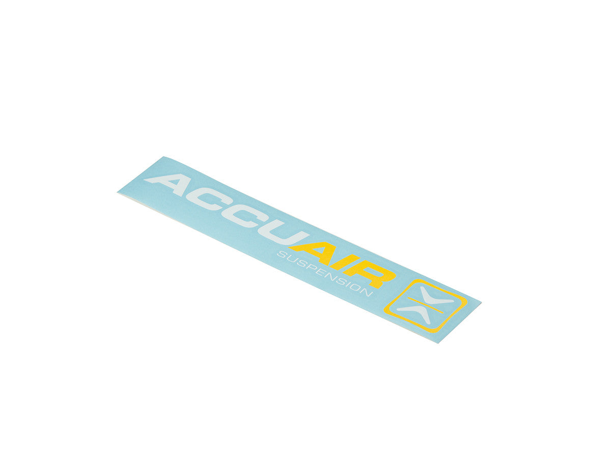 Accuair Sticker (Various Colours Avaliable) – Air Ride Suspension Supplies