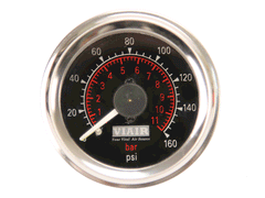 2" Viair Dual Needle Gauge 220PSI (Various Colours)