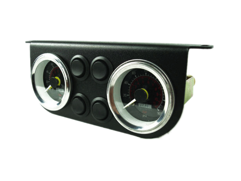 4 Way Electric Dual Gauge Panel – Air Ride Suspension Supplies