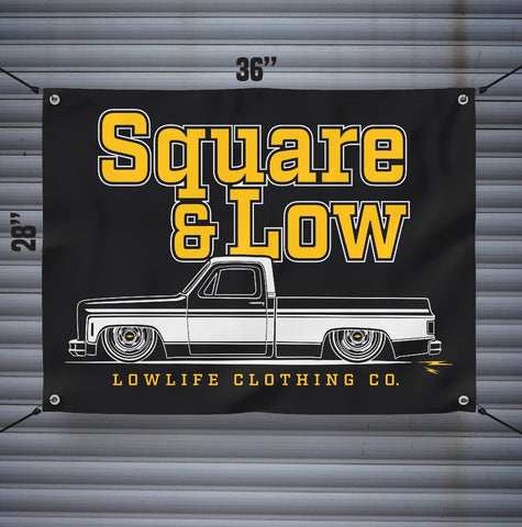 Square & Low Banner